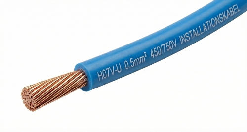 Installationskabel 0.5mm² blau, 100% Kupfer
