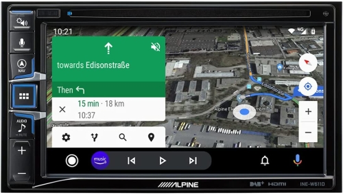 Alpine INE-W611D 6,5-Zoll-Touchscreen, integrierte Navigation, DAB +, HDMI, CD