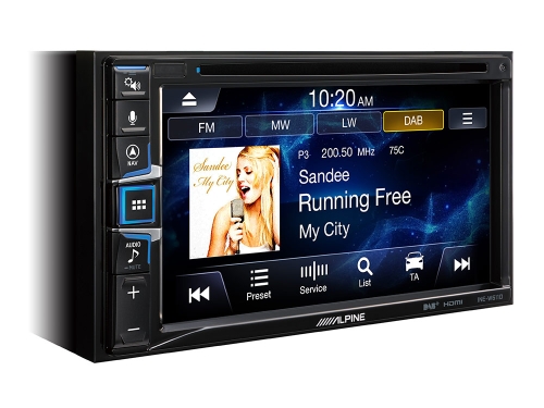 Alpine INE-W611D 6,5-Zoll-Touchscreen, integrierte Navigation, DAB +, HDMI, CD