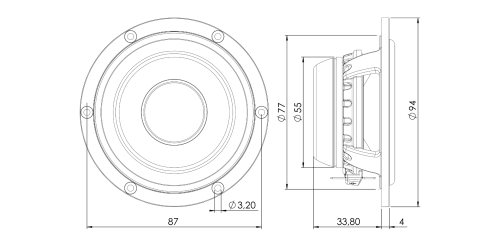 ETON PRO80 8 cm Mitteltöner
