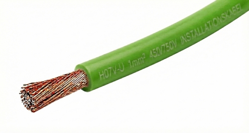 Installationskabel 1mm² grün 100% Kupfer