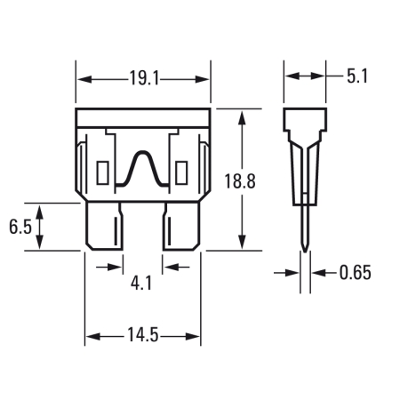 Sicherungshalter 1.5mm², 10A ATO-Sicherung, wasserdicht
