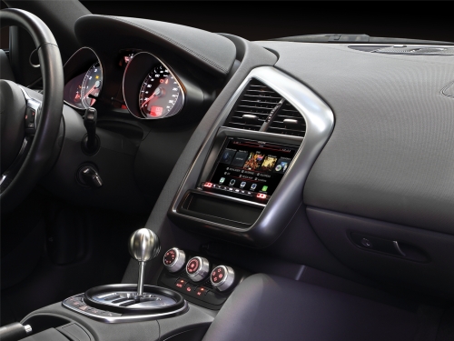 2-DIN Kit Audi R8(42) 2007-2015 LFB/Amp schwarz