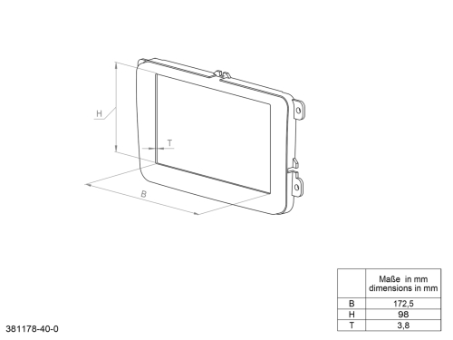 2-DIN Radioblende mit Fach Kia Sportag(QL) 2016-2018