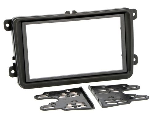 Radioblende SKODA Yeti 2009 - 2017 2 -DIN Schwarz manuelle Klima