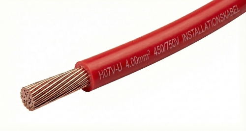 Installationskabel 4 mm² Rot 100% Kupfer