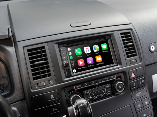 2-DIN Radioblende VW T5 2003-2015/Touareg 2003-2010 schwarz