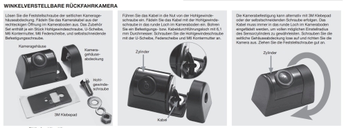 Zenec -RVC80MV Multiview Rückfahrkamera für PKWs und Reisemobile