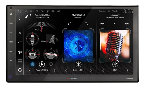 ZENEC Z-N976 2-DIN Infotainer mit wireless Apple CarPlay und Android Auto