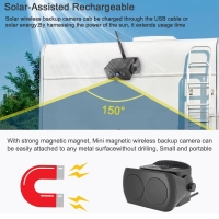 Solar-Rückfahrkamera – Kabellos,...