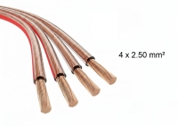 Lautsprecherkabel Laufmeter4 x 2...