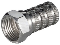 F-Stecker,&nbsp;Cu vernickelt, Länge....