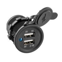 Dual USB-A Ladegerät in kompakte...